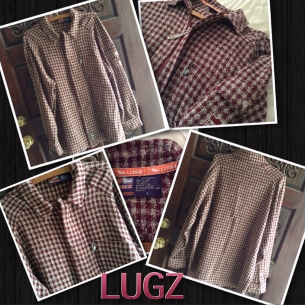 Lugz Red and White Checkered Shirt